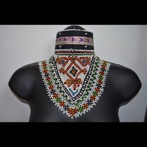 Vintage Handmade Afghan Beaded Chocker Necklace